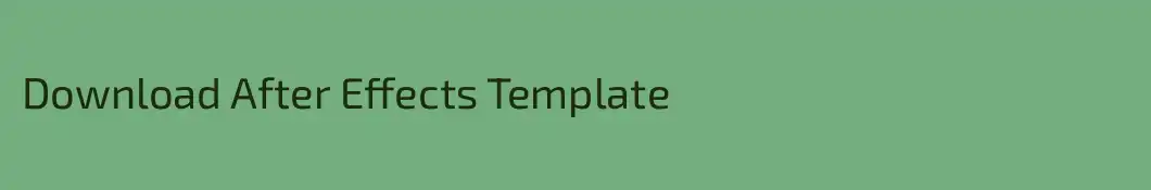 Download After Effects Template